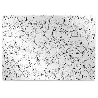 Tapis bureau Bouledogue