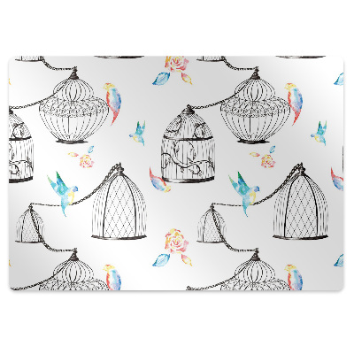 Tapis de protection de sol Motif d'oiseaux