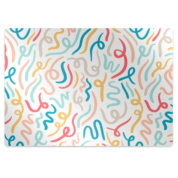 Tapis pour chaise de bureau Alphabet