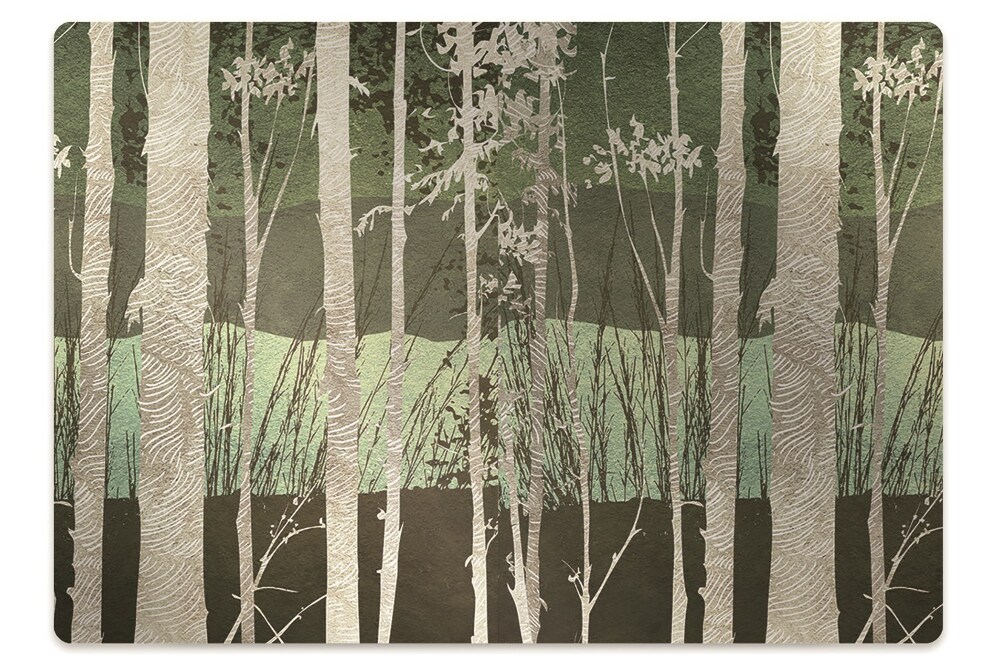 Tapis de chaise de bureau Cadre de forêt