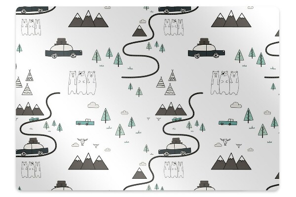 Tapis de chaise de bureau Le temps d'un voyage