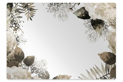 Tapis protection sol Fleurs d'hortensia