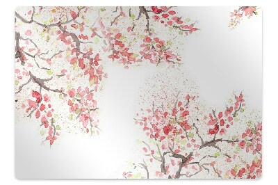 Tapis de chaise de bureau Fleur japonaise