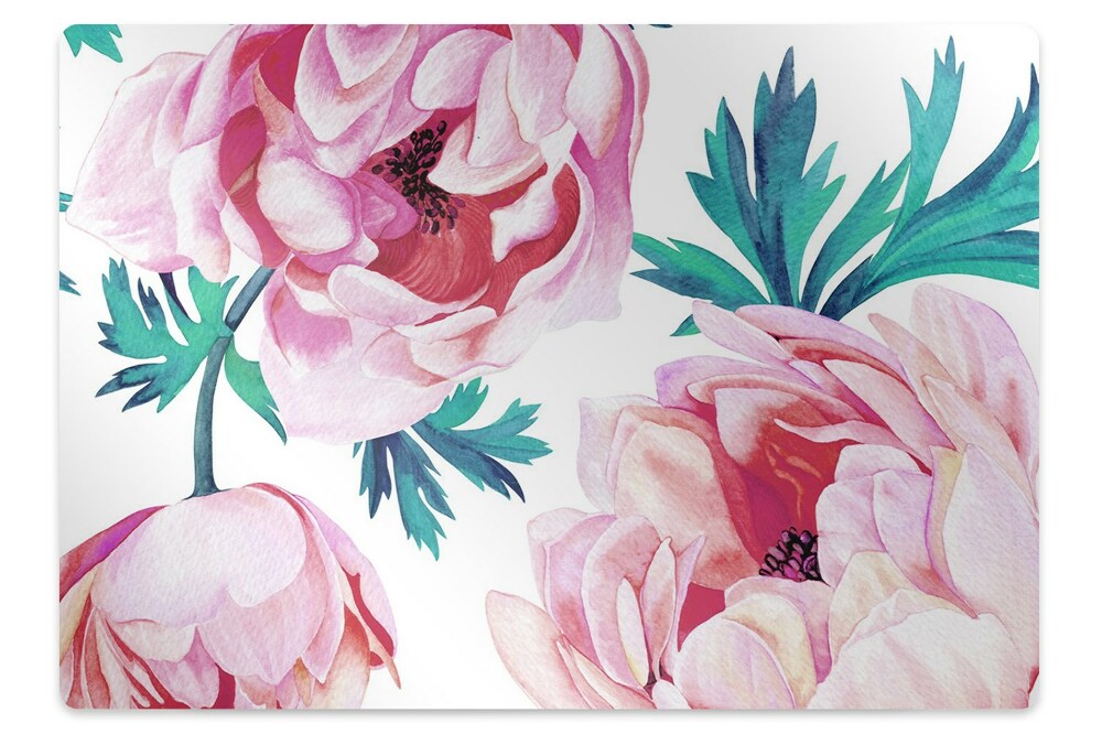 Tapis pour chaise de bureau Fleurs de coquelicot