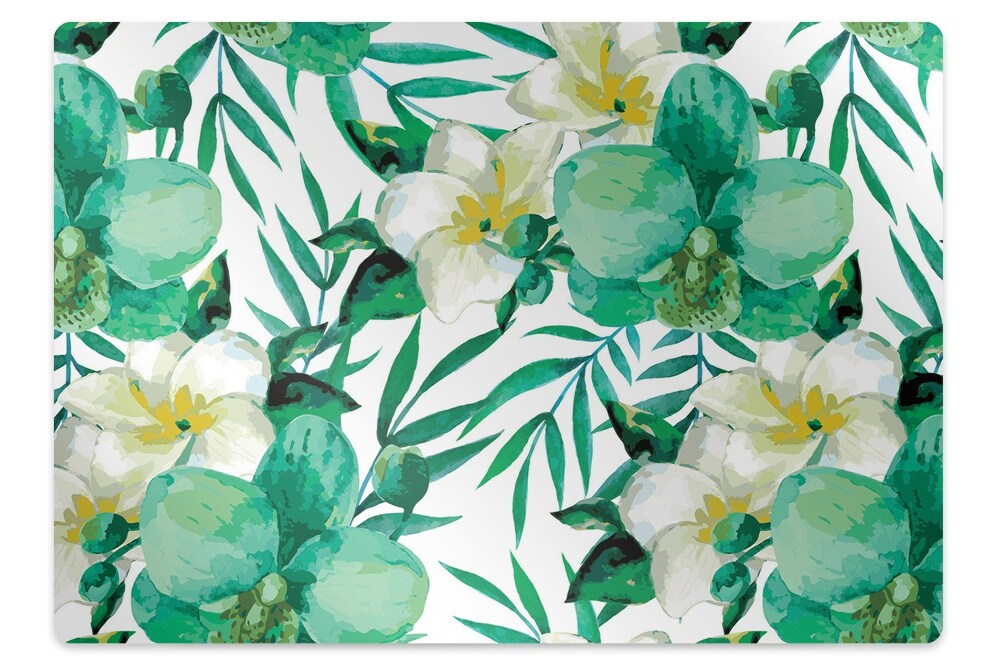 Tapis protège sol Fleurs pastel