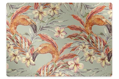 Tapis protection sol Belle image d'oiseau