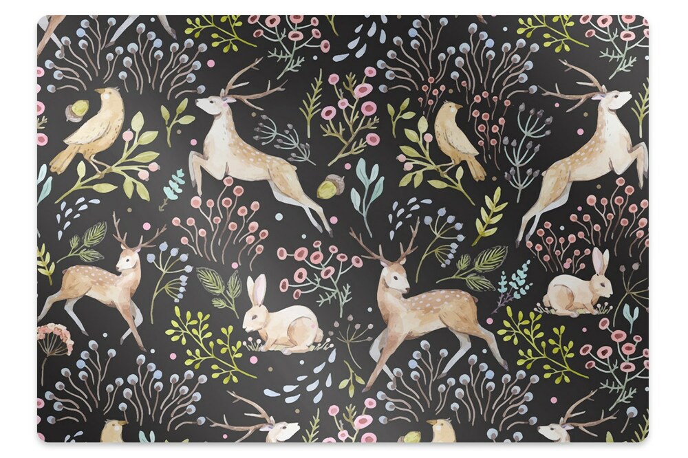 Tapis de chaise de bureau Faune forestière