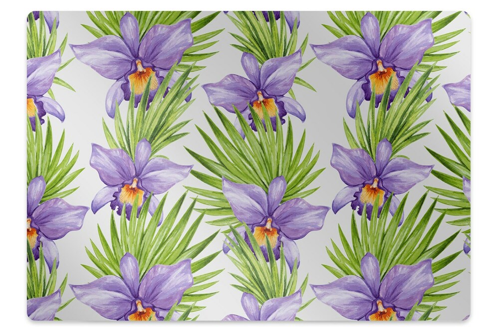 Tapis de protection de sol Fleurs violettes