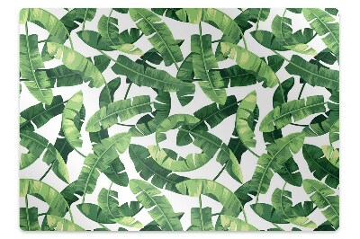 Tapis protection sol Feuilles exotiques