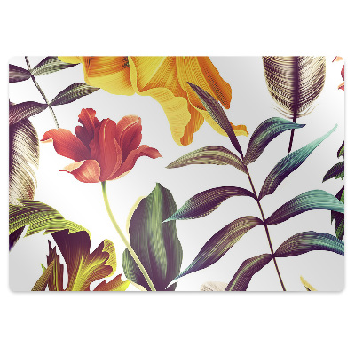 Tapis de protection de sol Fleurs exotiques