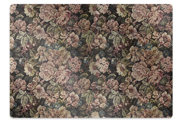 Tapis protège sol Fleurs tissées