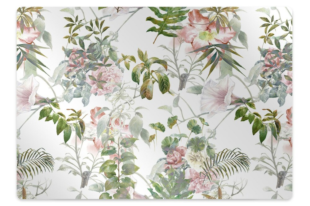 Tapis fauteuil bureau Fleur aérienne