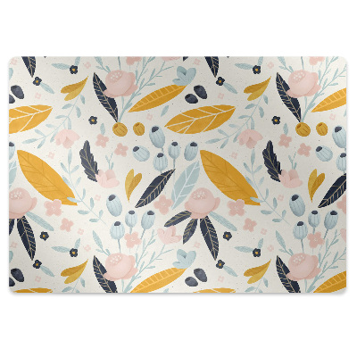 Tapis de protection de sol Fleurs pastel