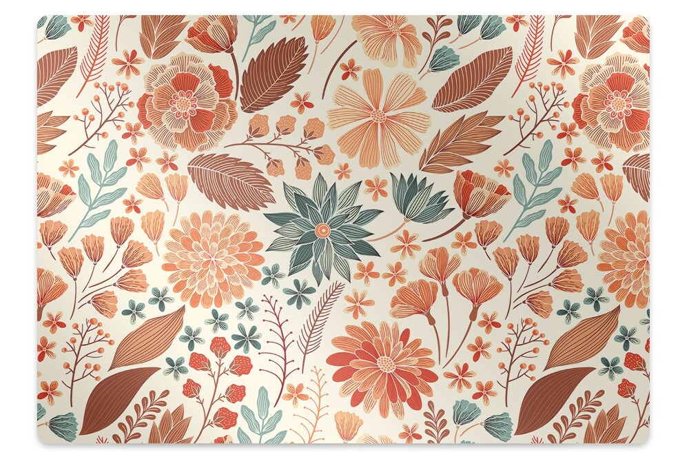 Tapis bureau Fleurs artistiques