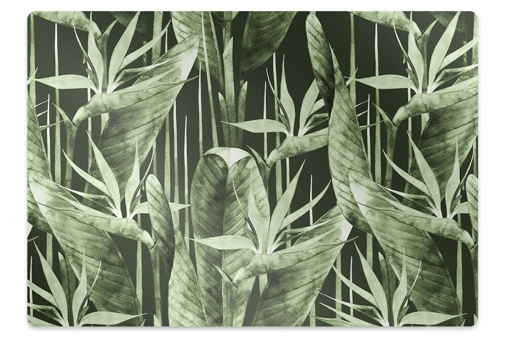 Tapis fauteuil bureau Feuillage foncé