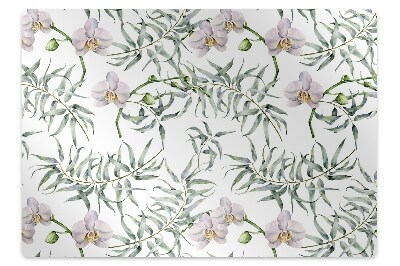 Tapis de chaise de bureau Orchidées lumineuses