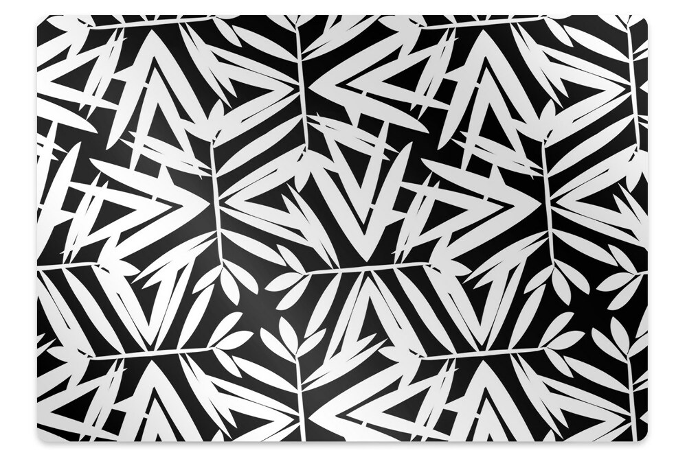 Tapis de chaise Motif noir et blanc