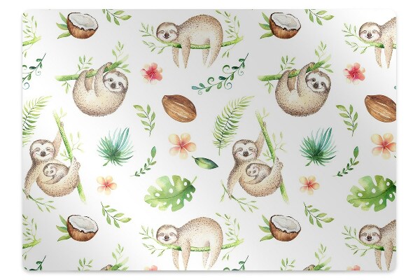 Tapis de chaise de bureau Paresseux