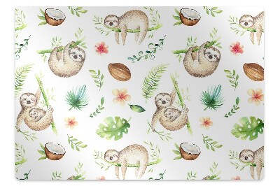 Tapis de chaise de bureau Paresseux