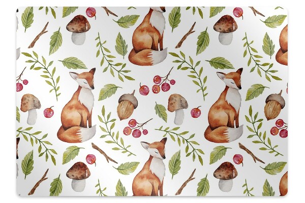 Tapis protège sol Monde des animaux de la forêt