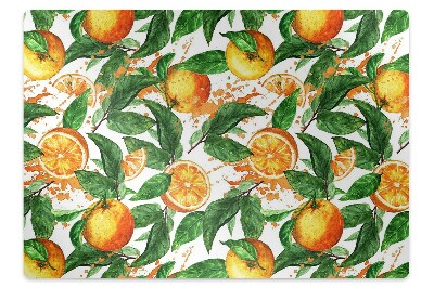 Tapis de protection de sol Agrumes orange