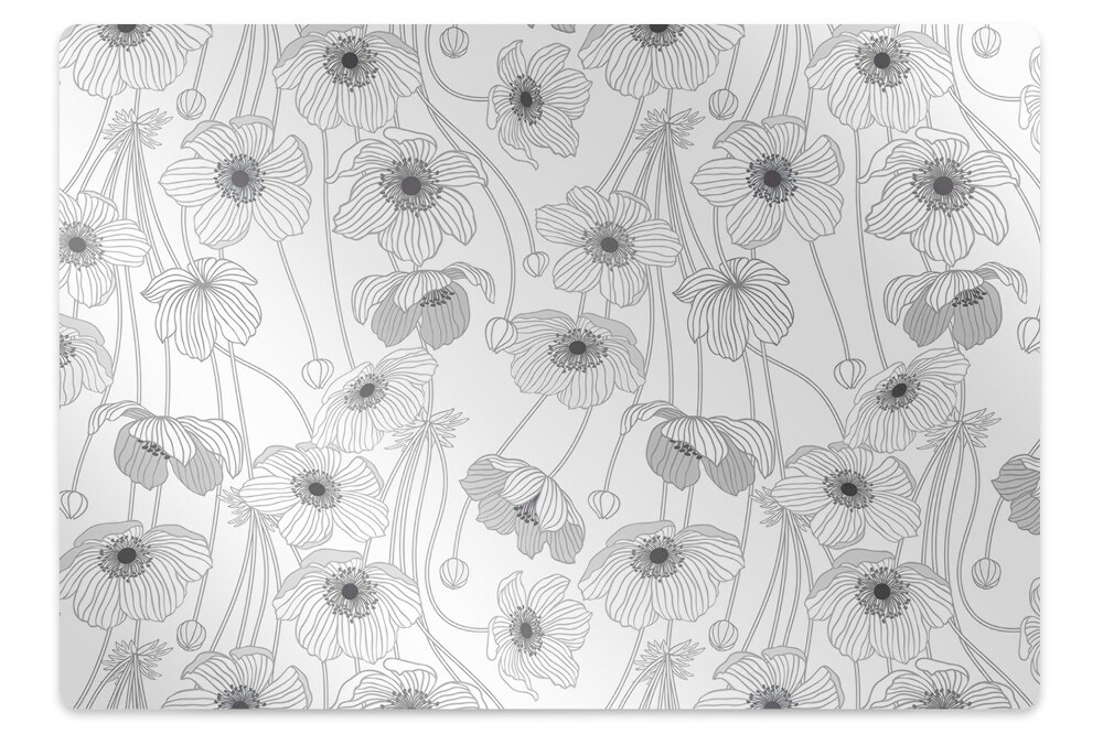 Tapis protège sol Coquelicots dans un champ