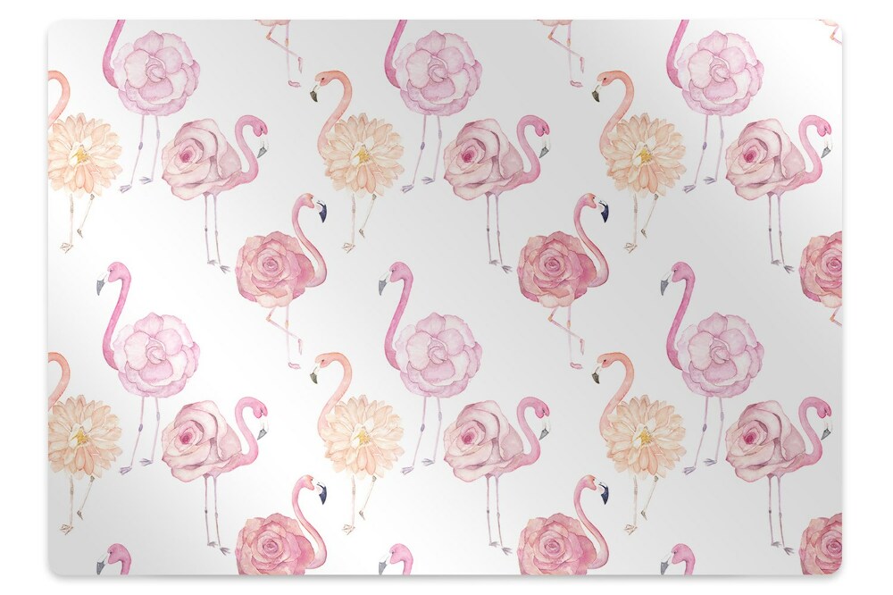 Tapis protection sol Beaux oiseaux et fleurs