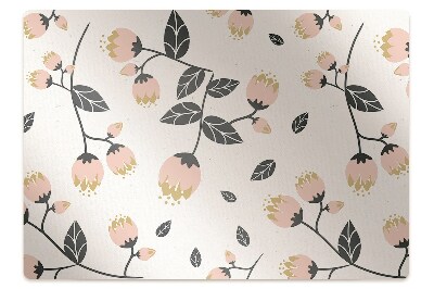 Tapis de chaise de bureau Printemps rétro