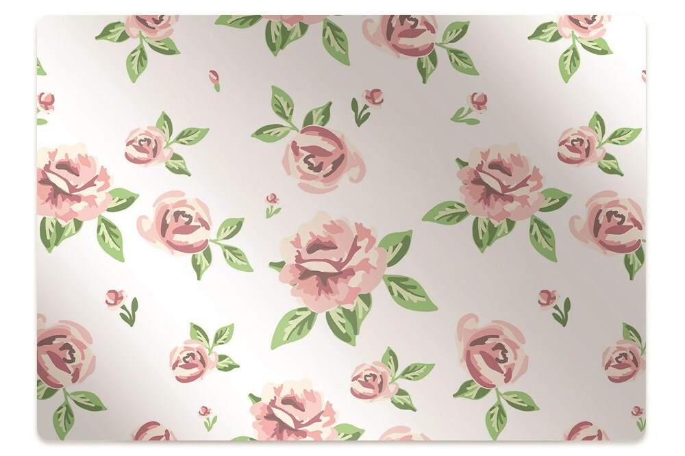 Tapis pour chaise de bureau Fleurs pastel