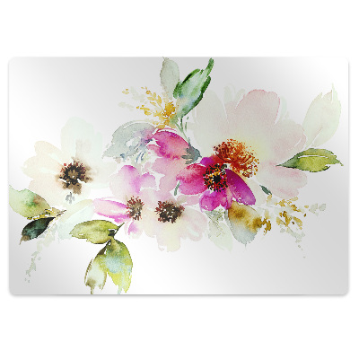 Tapis protection sol Diverses fleurs