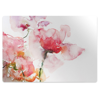 Tapis de chaise Fleurs à l'aquarelle