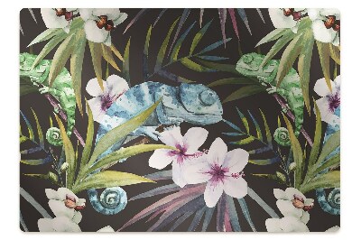 Tapis protège sol Lézard bleu