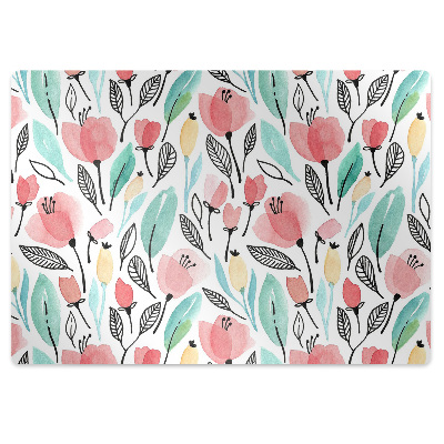 Tapis bureau Fleurs lumineuses