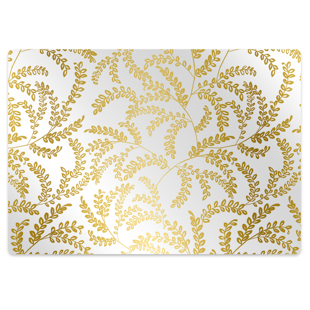 Tapis pour chaise de bureau Feuille d'or