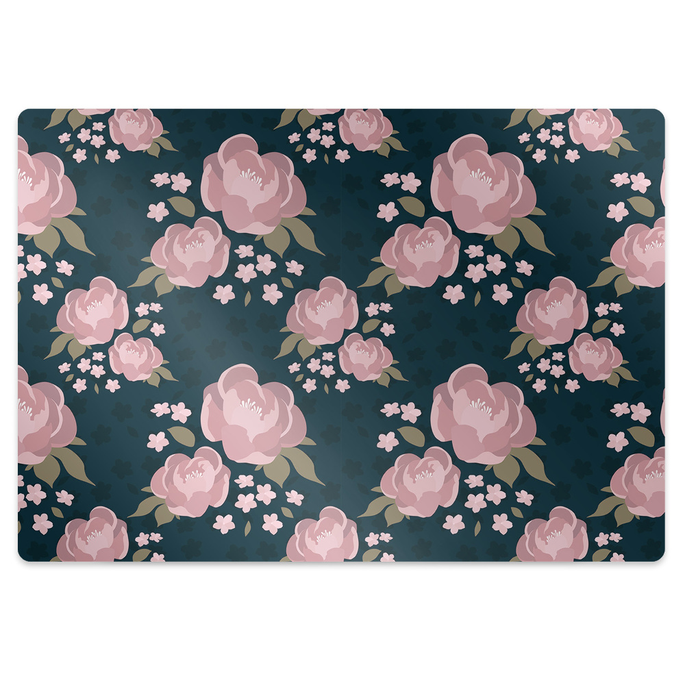 Tapis de chaise de bureau Fleurs lumineuses