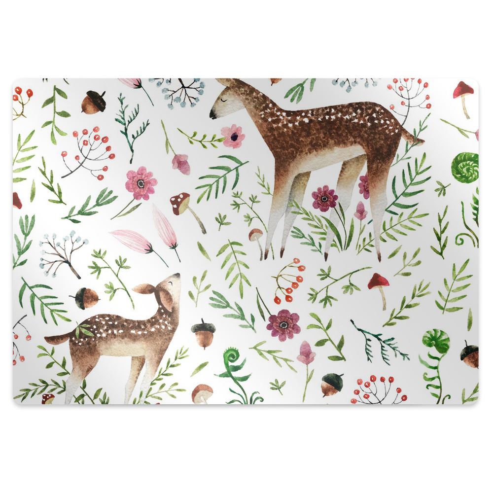 Tapis bureau Cerf rouge