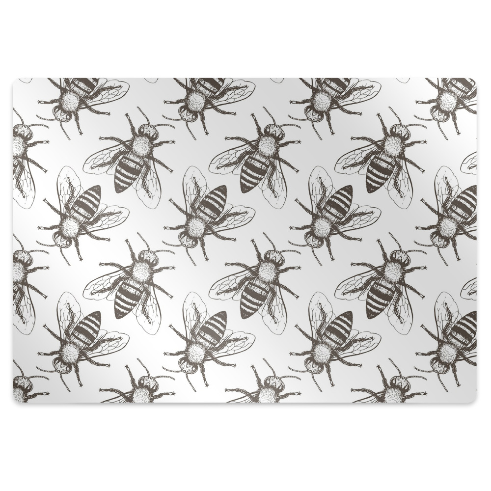 Tapis pour chaise de bureau Motif abeille