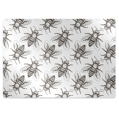 Tapis pour chaise de bureau Motif abeille