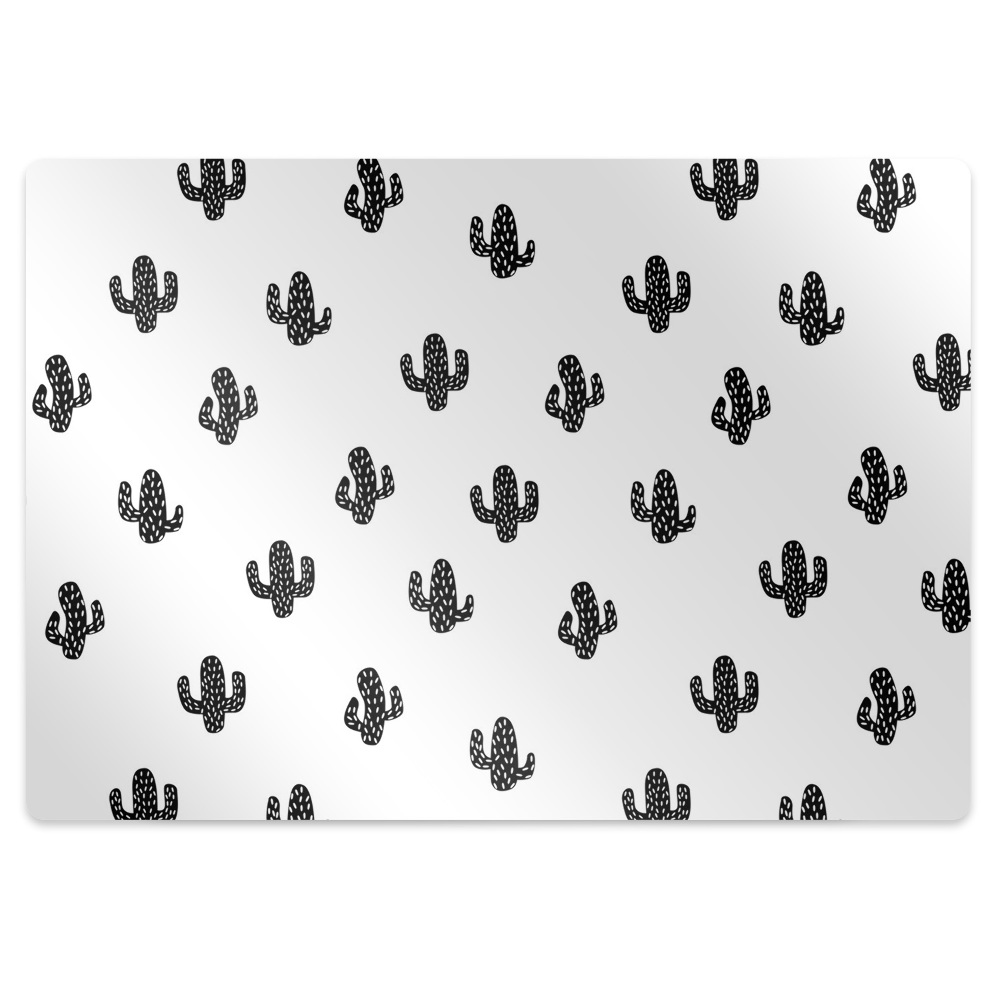 Tapis de chaise de bureau Motif de cactus