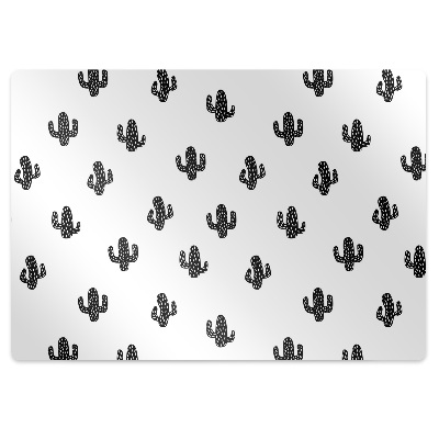 Tapis de chaise de bureau Motif de cactus