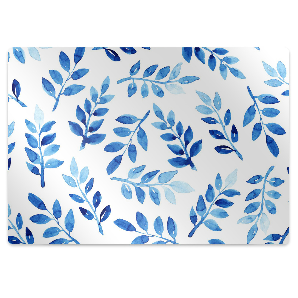 Tapis fauteuil bureau Branches bleues d'un arbuste