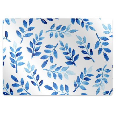 Tapis fauteuil bureau Branches bleues d'un arbuste