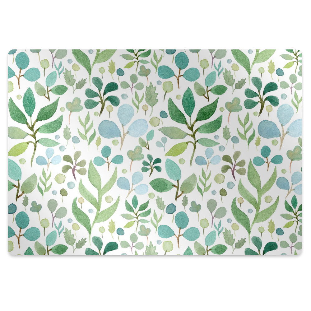 Tapis protection sol Feuilles vertes