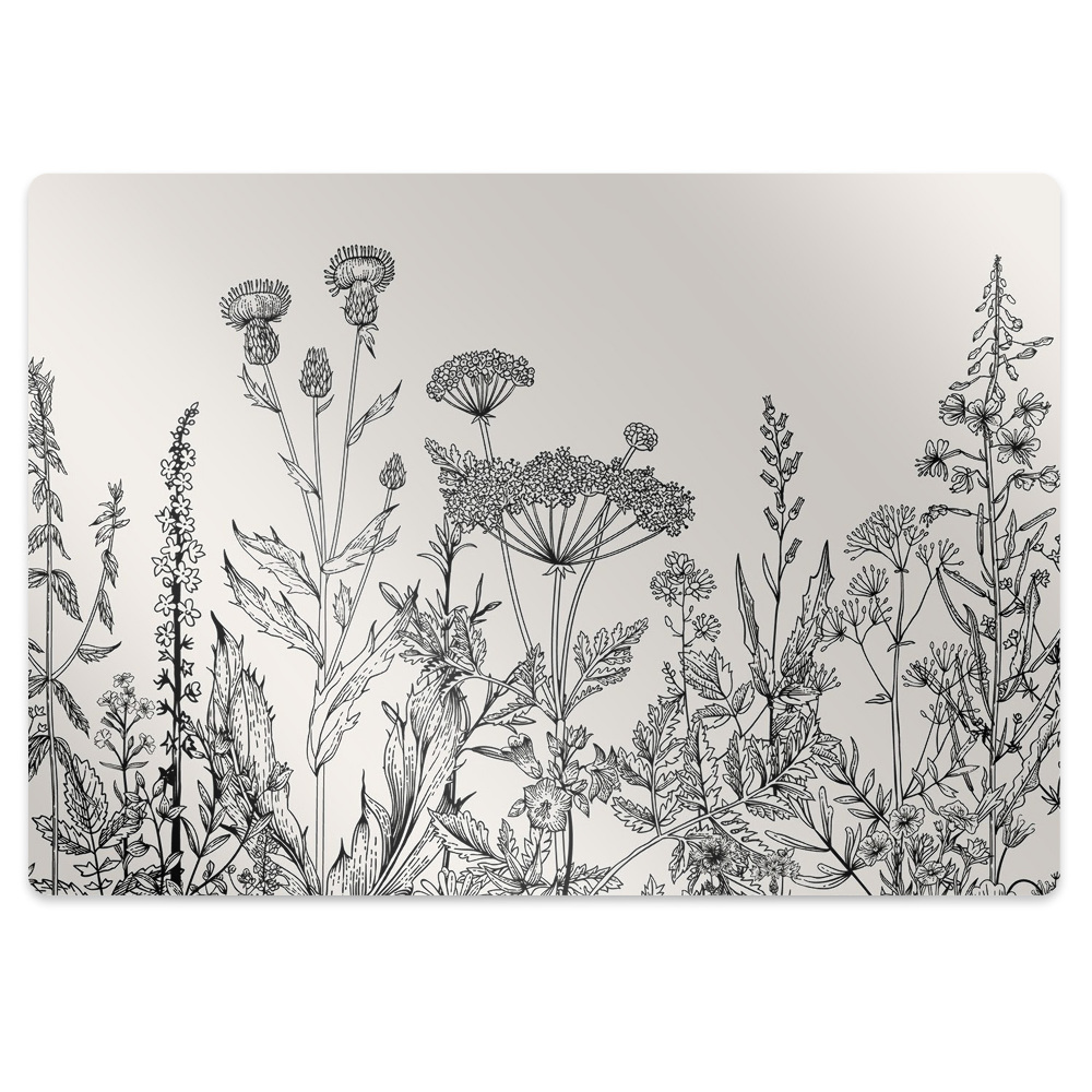 Tapis de chaise Belles plantes des champs