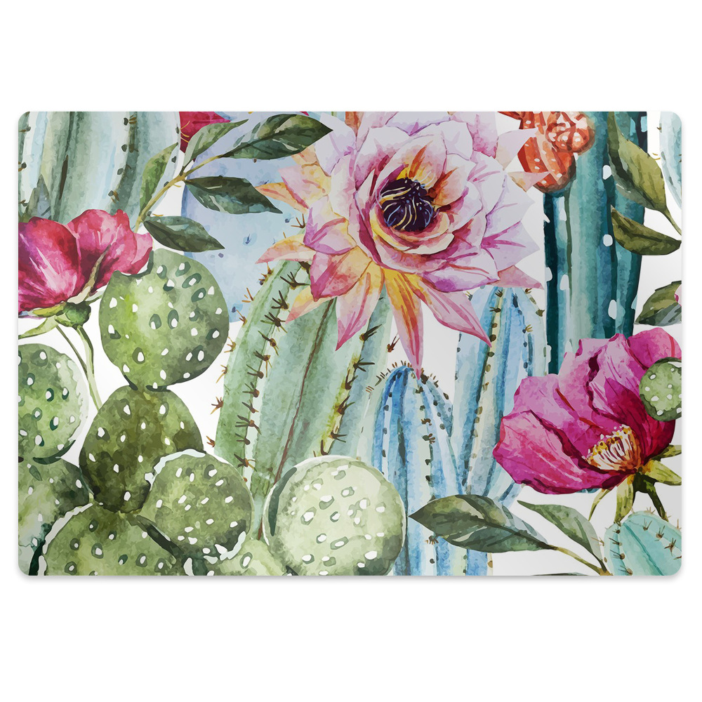 Tapis de protection de sol Cactus colorés