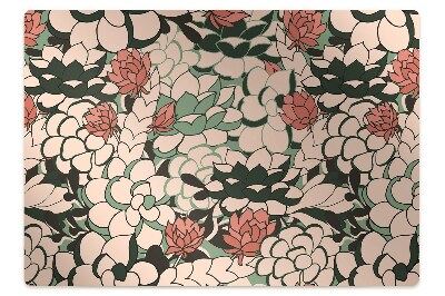 Tapis bureau Fleurs de style rétro