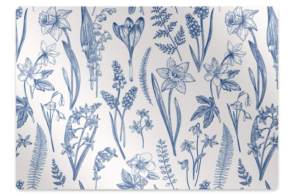 Tapis de protection de sol Fleurs de forêt