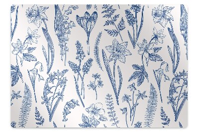 Tapis de protection de sol Fleurs de forêt