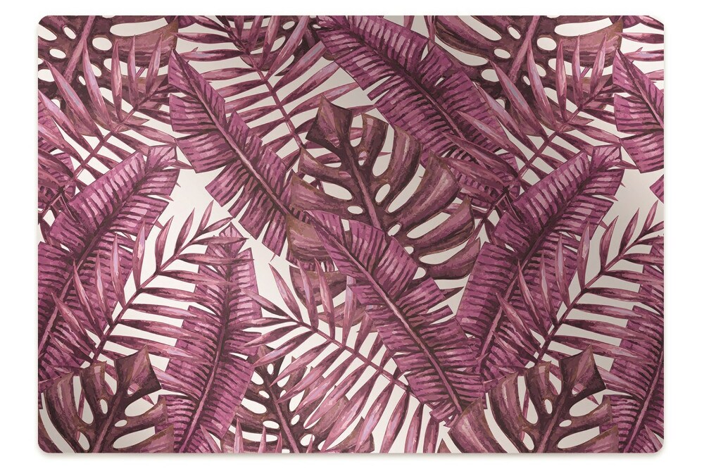 Tapis pour chaise de bureau Feuillage exotique