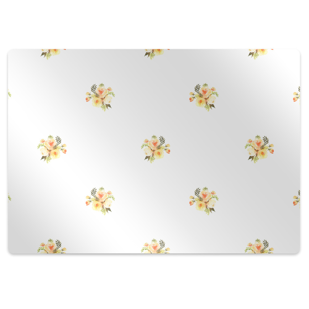 Tapis de chaise de bureau Bouquets de fleurs